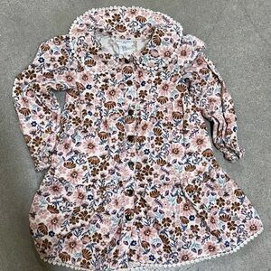Max Studio Kids Floral Dress Size 2T with Lace Accents